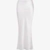 Sydel Bias-cut Stretch-satin Maxi Skirt -Whistles Shop R04181985 WHITE M