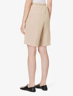 Toteme Relaxed-fit Drawstring-waist -Whistles Shop R04183203 OVERCASTBEIGE ALT03