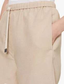 Toteme Relaxed-fit Drawstring-waist -Whistles Shop R04183203 OVERCASTBEIGE ALT04