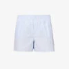 Shay Striped Cotton Shorts -Whistles Shop R04183728 DUSTYBLUWHTSTRIPE M