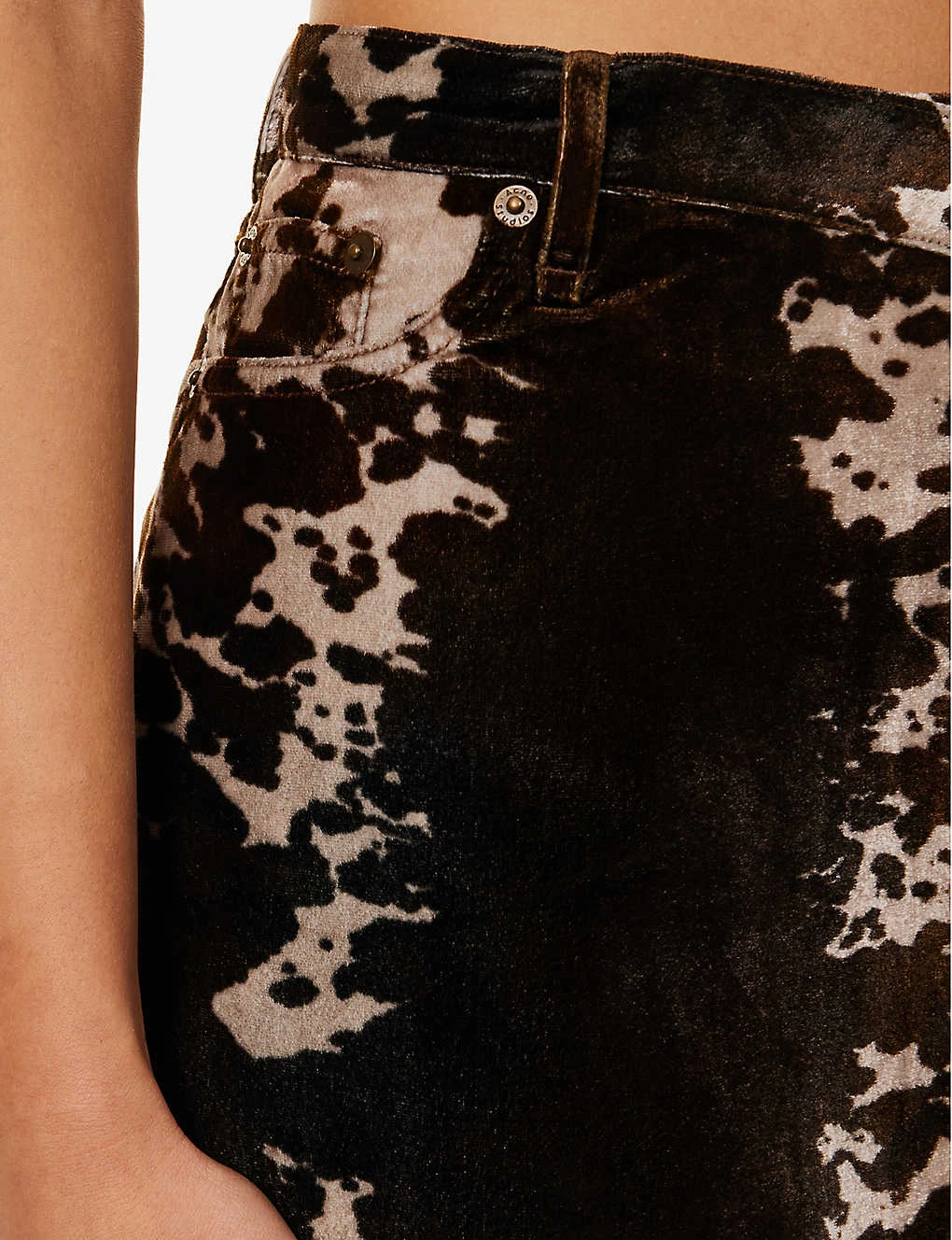Acne Studios Irinna Cow-print Velour Mini Skirt 8 Acne Studios Irinna Cow-print Velour Mini Skirt - Image 6