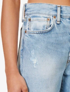 Acne Studios Mece Straight-leg High-rise Vintage-wash Jeans -Whistles Shop R04185164 LIGHTBLUE ALT04