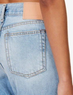 Acne Studios Mece Straight-leg High-rise Vintage-wash Jeans -Whistles Shop R04185164 LIGHTBLUE ALT05