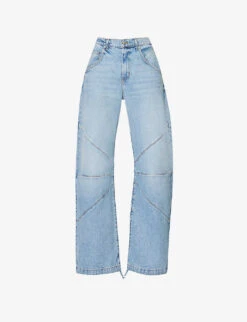 Frederic Drawstring-cuff Wide-leg High-rise Jeans