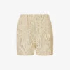 Lui Striped Woven Shorts -Whistles Shop R04186461 PALEYELLOWBLACKSTRIPE M
