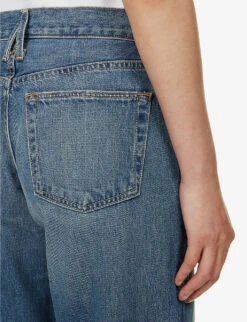 Mica Wide-leg Mid-rise Jeans -Whistles Shop R04186803 RUSHINGRIVER ALT05