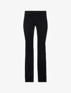 The Legging Flared-leg Low-rise Denim-blend Jeans