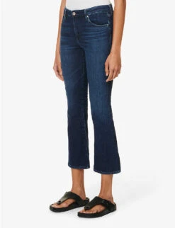 Jodi Crop Flared-leg High-rise Cotton-blend Jeans -Whistles Shop R04186806 5YEARSOVERNIGHT ALT02
