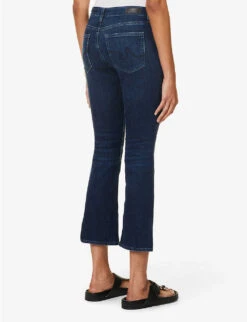 Jodi Crop Flared-leg High-rise Cotton-blend Jeans -Whistles Shop R04186806 5YEARSOVERNIGHT ALT03