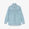 CLAUDIE PIERLOT Calisto Loose-fit Long-sleeve Woven Shirt -Whistles Shop R04189873 DENIMJEAN M