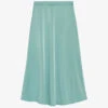 CLAUDIE PIERLOT Sapino High-waisted Satin Midi Skirt -Whistles Shop R04189877 VERTS M
