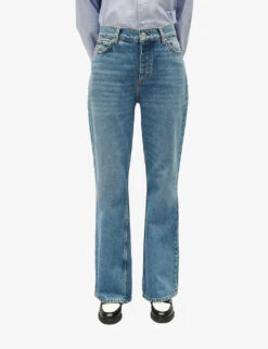 CLAUDIE PIERLOT Planete Straight-leg Mid-rise Jeans -Whistles Shop R04189890 BLEUS ALT02
