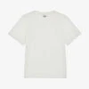 CLAUDIE PIERLOT Trad Broderie Anglaise-sleeve Cotton T-shirt -Whistles Shop R04189902 NATURELS M
