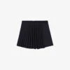 Maje Lupli Straight-fit Pleated Stretch-woven Shorts -Whistles Shop R04190255 NOIRGRIS M