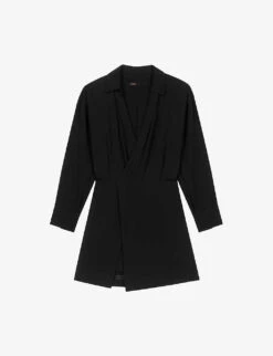 Maje Ilanie Wrap-front Woven Jumpsuit