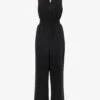 Whistles Danny Shirred-waist Sleeveless Linen Jumpsuit -Whistles Shop R04190959 BLACK M