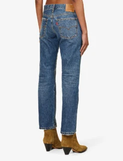 Levis Middy Straight-leg Mid-rise Jeans -Whistles Shop R04191365 LIVINGTHEGOODLIFE ALT03