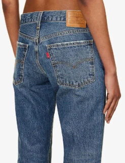 Levis Middy Straight-leg Mid-rise Jeans -Whistles Shop R04191365 LIVINGTHEGOODLIFE ALT06