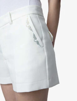 Zadig & Voltaire Please Crystal-embellished Stretch-woven Shorts -Whistles Shop R04191940 JUDO ALT04