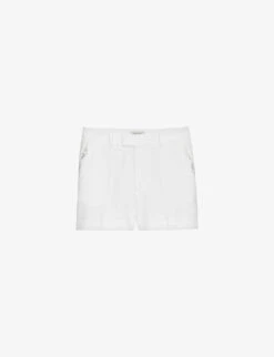 Zadig & Voltaire Please Crystal-embellished Stretch-woven Shorts