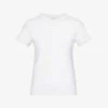 Uma Picot-trim Organic-cotton T-shirt -Whistles Shop R04193680 WHITE M