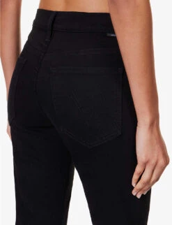 MOTHER Tomcat Brand-patch Straight-leg Mid-rise Cotton-blend Jeans -Whistles Shop R04193820 LASTINGIMPRESSION ALT05