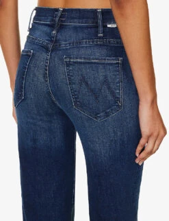 MOTHER The Hustler Wide-leg High-rise Cotton-blend Jeans -Whistles Shop R04193824 HEIRLOOM ALT04