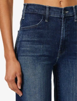 MOTHER The Hustler Wide-leg High-rise Cotton-blend Jeans -Whistles Shop R04193824 HEIRLOOM ALT05