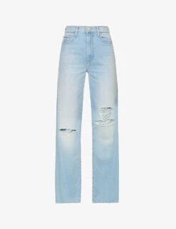 MOTHER Maven Heel Wide-leg High-rise Jeans
