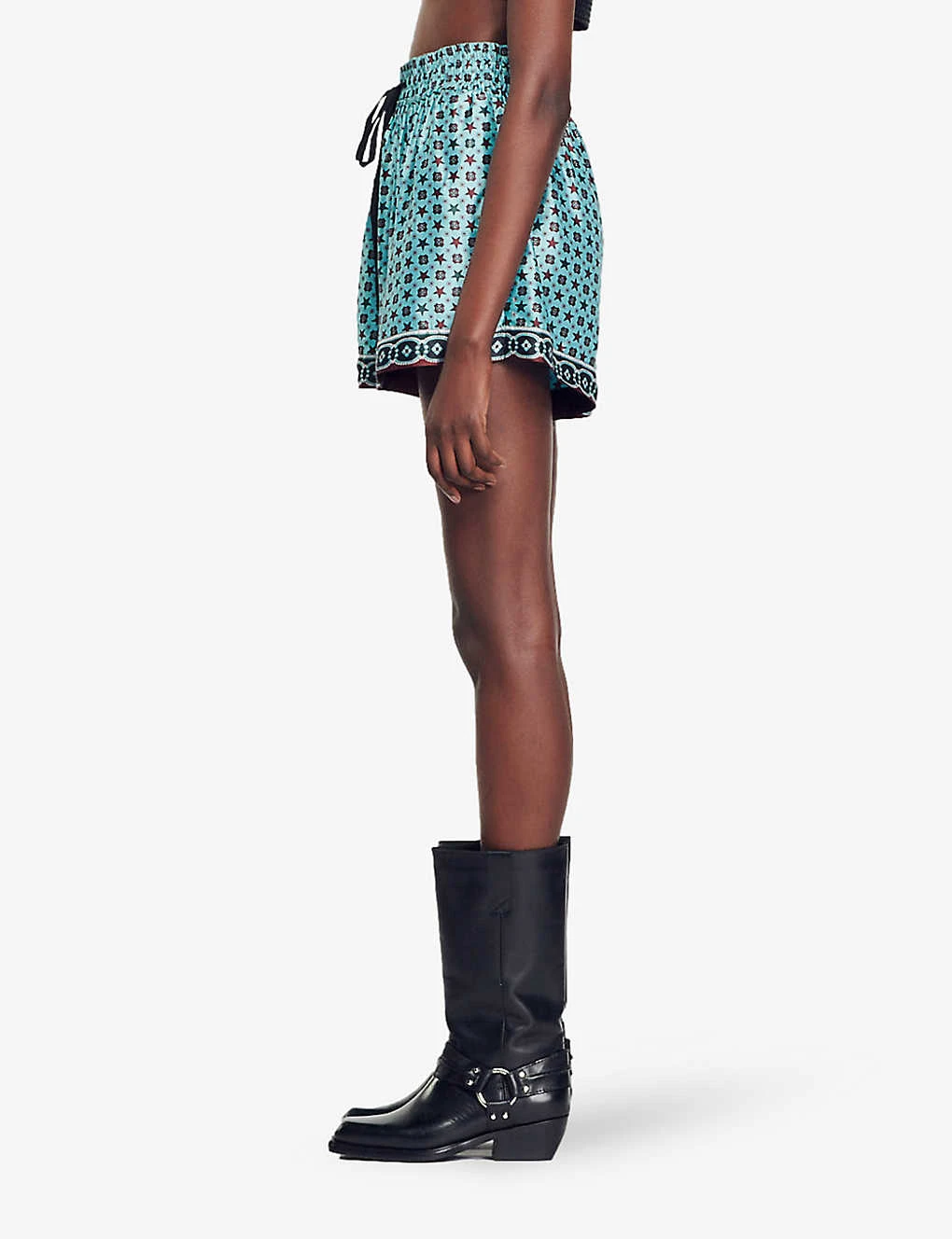 Sandro Louxor Graphic-print Woven Shorts 5 Sandro Louxor Graphic-print Woven Shorts - Image 3