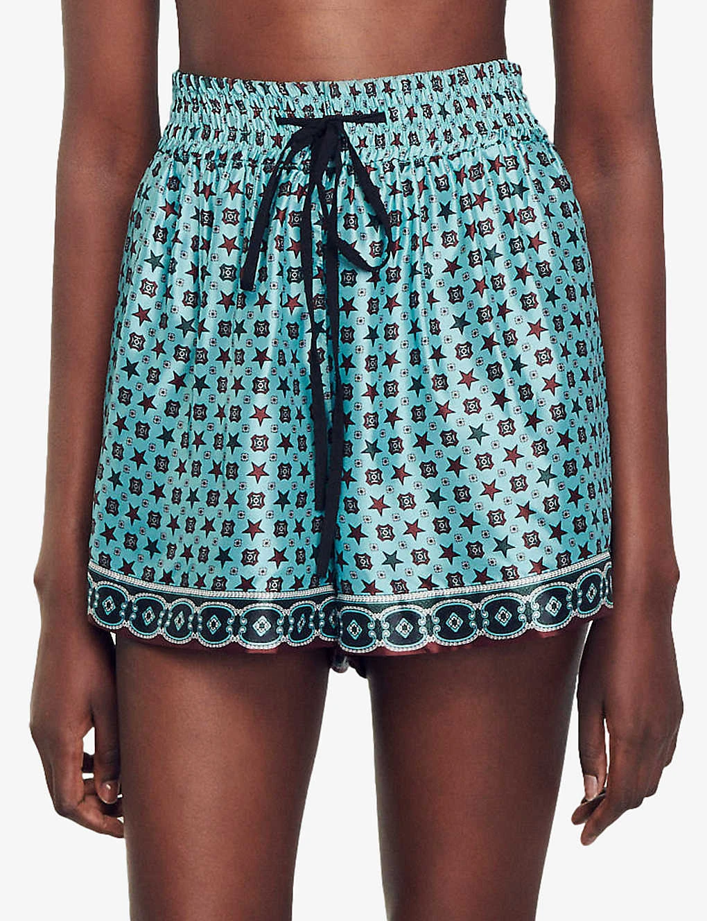Sandro Louxor Graphic-print Woven Shorts 7 Sandro Louxor Graphic-print Woven Shorts - Image 5