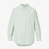 Chiara Dropped-shoulder Relaxed-fit Cotton Shirt -Whistles Shop R04200819 FERNWHITE M