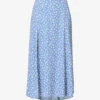Zoe Floral-pattern Crepe Midi Skirt -Whistles Shop R04203310 ROMI M