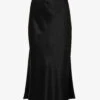 Vince Regular-fit Flared-hem Woven Midi Skirt -Whistles Shop R04204787 BLACK001BLK M