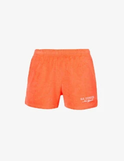 Terry Brand-embroidered Cotton-towelling Shorts