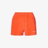 Logo-embroidered Mid-rise Cotton-terry Shorts -Whistles Shop R04205037 CERISE M