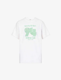 Athletic Club Brand-print Regular-fit Cotton-jersey T-shirt