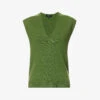 ME AND EM V-neck Relaxed-fit Wool-blend Vest