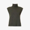 ME AND EM Turtle-neck Wool And Cashmere-blend Vest -Whistles Shop R04205690 INTENSEOLIVE M